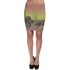 Planet Water Sea Landscape Space Bodycon Skirt by Simbadda