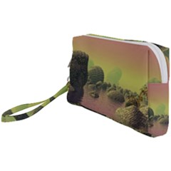 Planet Water Sea Landscape Space Wristlet Pouch Bag (small)