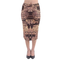 Fractals Abstraction Tla Designs Midi Pencil Skirt by Simbadda