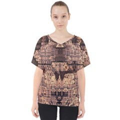 Fractals Abstraction Tla Designs V-neck Dolman Drape Top by Simbadda