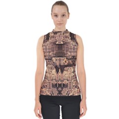 Fractals Abstraction Tla Designs Mock Neck Shell Top by Simbadda