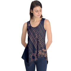 Fractals Abstraction Tla Designs Sleeveless Tunic by Simbadda