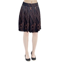 Fractals Abstraction Tla Designs Pleated Skirt by Simbadda