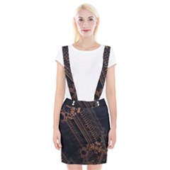 Fractals Abstraction Tla Designs Braces Suspender Skirt by Simbadda