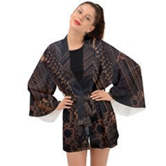 Fractals Abstraction Tla Designs Long Sleeve Kimono