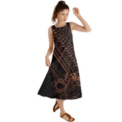 Fractals Abstraction Tla Designs Summer Maxi Dress