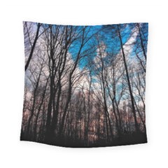 Winter Tree Park Sky Nature Square Tapestry (small) by Simbadda