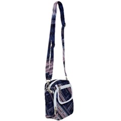 Fractal 3d Pattern Graphics Model Shoulder Strap Belt Bag