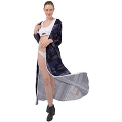 Fractal 3d Pattern Graphics Model Maxi Chiffon Beach Wrap