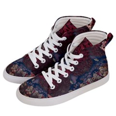 Fractals 3d Graphics Designs Men s Hi-top Skate Sneakers by Simbadda