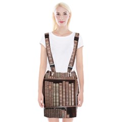 Library Books Knowledge Braces Suspender Skirt by Simbadda