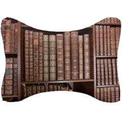 Library Books Knowledge Seat Head Rest Cushion by Simbadda