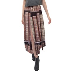 Library Books Knowledge Velour Split Maxi Skirt