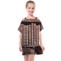 Library Books Knowledge Kids  One Piece Chiffon Dress