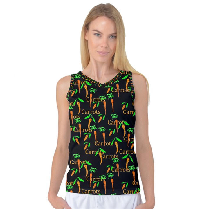 Carrots Pattern Women s Basketball Tank Top