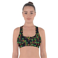 Carrots Pattern Cross Back Sports Bra by bloomingvinedesign