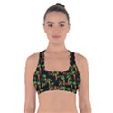 Carrots Pattern Cross Back Sports Bra View1