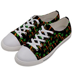 Carrots Pattern Women s Low Top Canvas Sneakers by bloomingvinedesign