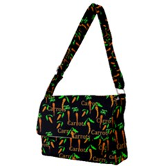 Carrots Pattern Full Print Messenger Bag by bloomingvinedesign