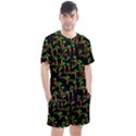 Carrots Pattern Men s Mesh Tee and Shorts Set View1