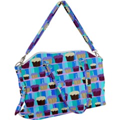 Cupcakes Pattern Canvas Crossbody Bag