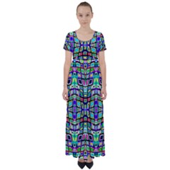 Na 1 High Waist Short Sleeve Maxi Dress by ArtworkByPatrick