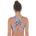 Blue Coyote Pattern Got No Strings Sports Bra View2