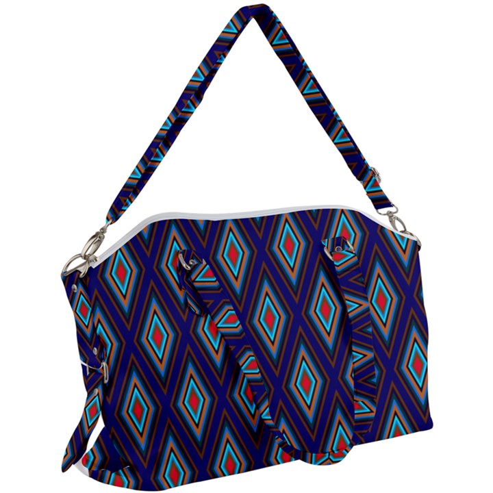 Colorful diamonds pattern3 Canvas Crossbody Bag