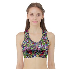  Sports Bra With Border by ArtworkByPatrick