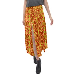 New Arrivals-a-4 Velour Split Maxi Skirt