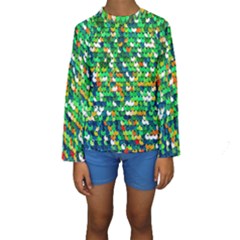 Funky Sequins Kids  Long Sleeve Swimwear