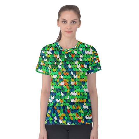 Funky Sequins Women s Cotton Tee by essentialimage