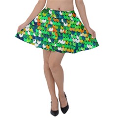 Funky Sequins Velvet Skater Skirt by essentialimage