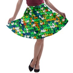 Funky Sequins A-line Skater Skirt