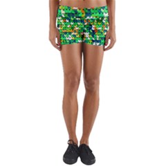 Funky Sequins Yoga Shorts by essentialimage