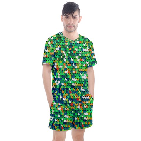 Funky Sequins Men s Mesh Tee And Shorts Set by essentialimage