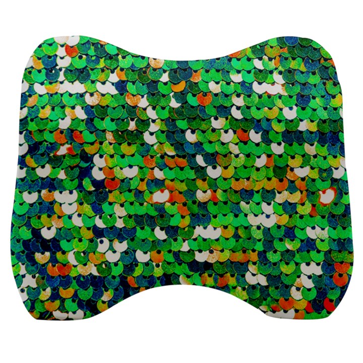 Funky Sequins Velour Head Support Cushion