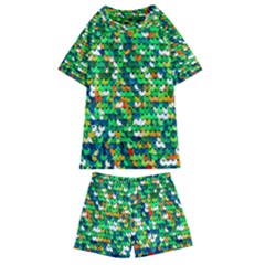 Funky Sequins Kids  Swim Tee And Shorts Set by essentialimage