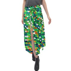 Funky Sequins Velour Split Maxi Skirt by essentialimage