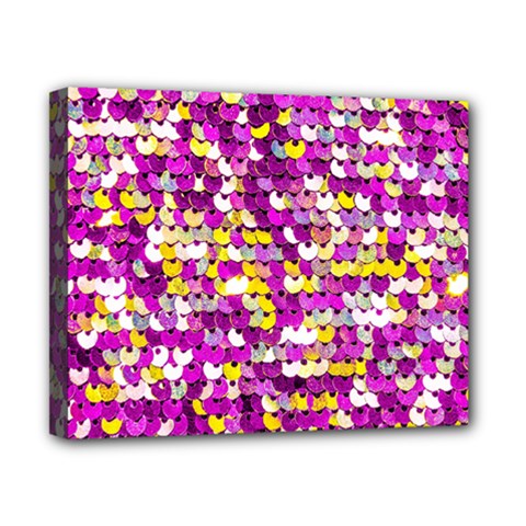 Funky Sequins Canvas 10  X 8  (stretched) by essentialimage