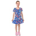 Funky Sequins Kids  Short Sleeve Velvet Dress View1