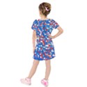 Funky Sequins Kids  Short Sleeve Velvet Dress View2