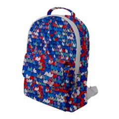 Funky Sequins Flap Pocket Backpack (large) by essentialimage