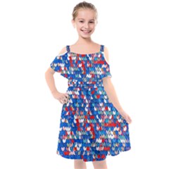 Funky Sequins Kids  Cut Out Shoulders Chiffon Dress by essentialimage