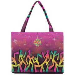 Dancing Colorful Disco Mini Tote Bag