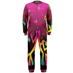 Dancing Colorful Disco Onepiece Jumpsuit (men)  by Bajindul