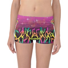 Dancing Colorful Disco Boyleg Bikini Bottoms by Bajindul