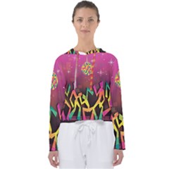 Dancing Colorful Disco Women s Slouchy Sweat