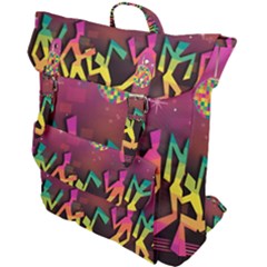 Dancing Colorful Disco Buckle Up Backpack by Bajindul