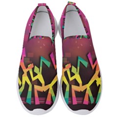 Dancing Colorful Disco Men s Slip On Sneakers by Bajindul